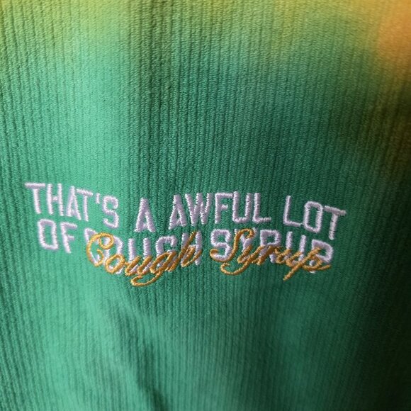 That’s A Awful Lot of Cough Syrup Cardigan XL Butter Streetwear Desto Dubb - Picture 3 of 7